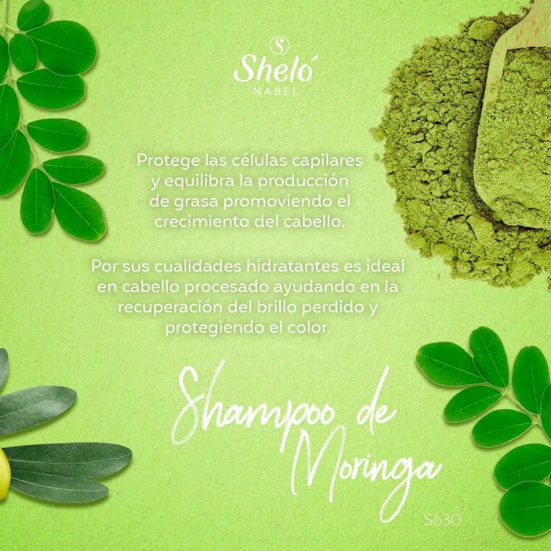 Shampoo Moringa Protector Hidrata Repara Sheló Nabel