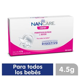 NANCARE Comfort Probióticos Infantiles en Polvo Caja con 15 Sobres
