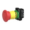 Emergency Stop Push Button, Plastic, Red