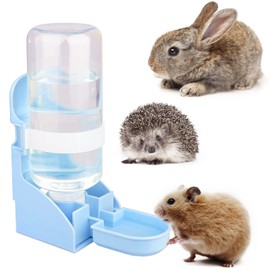 Diyife Dispensador de Agua para Animales Pequeños, 500 ml, Gran Capacidad, Automático, para Conejos, Bebedero Colgante, para Hámster, Conejillo de Indias, Conejo, Rata, Chinchilla, Hurón, Jerbo