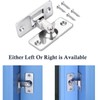 Litensh 90 Degree Door Lock Hasp Latch, Stainless Steel Right