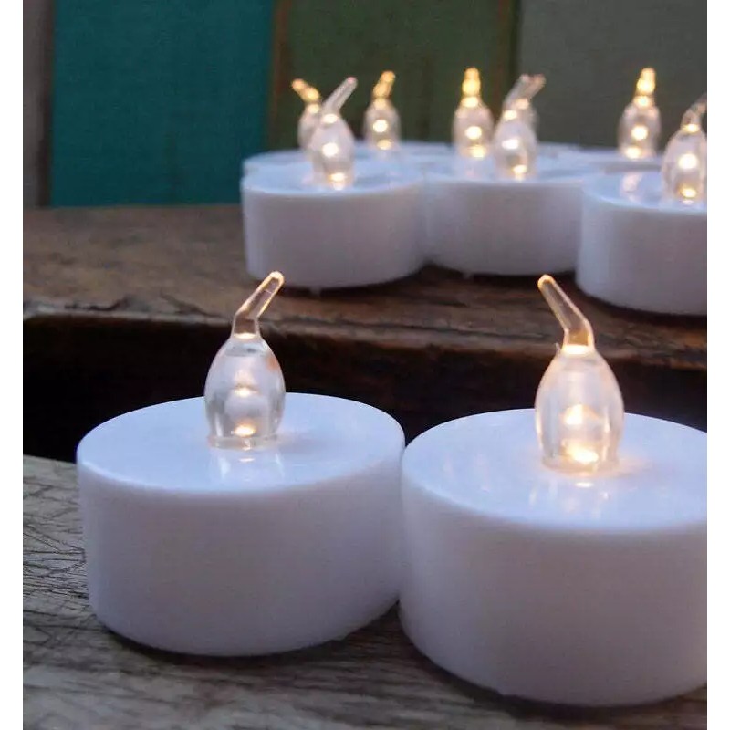 Fantado LED Battery Operated Flameless Tea Light Candles - Warm