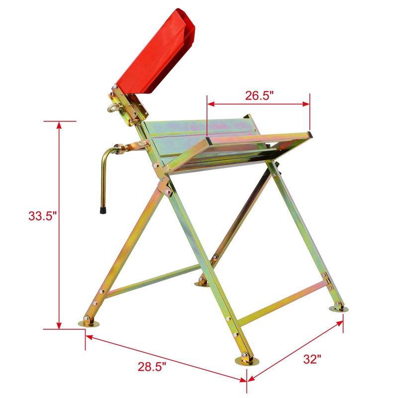 HPKRSTEARL Steel Log Saw Horse, Foldable Heavy Duty Saw Horse