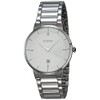 Citizen 60743 Reloj Clásico Analógico Cuarzo para Hombre, Blanco/Plateado