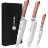 YOTSUBA Kitchen Knives Set 3 PCS, Ultra Sharp Chef Knife