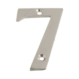Chrome Door Numbers Screw On 3 Inch Number 7 Door Number Elegant and Bold Door Numerals Suitable for All Door Types Including Wooden uPVC and Composite.