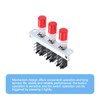 sourcing map 3pcs 50MA DC 30V 6 Pin 3 Position
