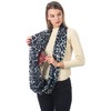 Scarves for Women, Ladies, Infinity Scarf with Zipper Pocket Pattern