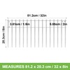 Animal Barrier Fence 10Pack, 32x8in Underground Protect Garden Deck for