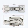 170 Degree Hinges Frameless Cabinet Door Hinges Hidden Hydraulic Adjustable