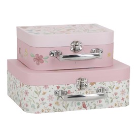 Little Dutch 7344 Toy Case Set of 2 Fairy Garden Pink, Fairy Garden Pink