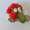 Dollhouse Diggs Red Rose Dollhouse Miniature Flower Bouquet 1:12 Scale
