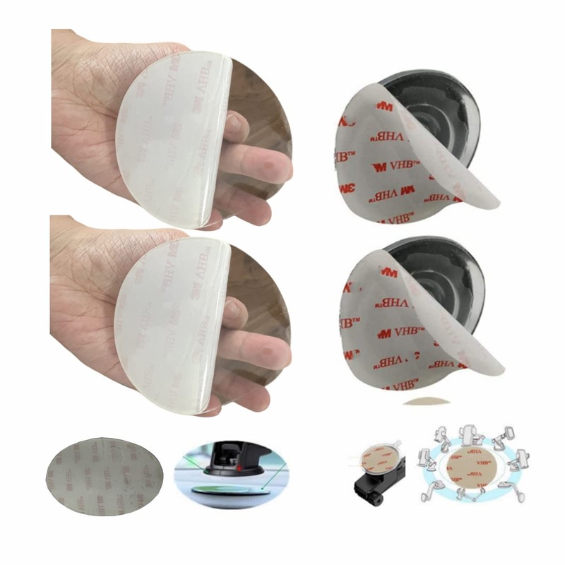MeetRade Traceless Super Sticky Gel Pads Remove Washable Reusable Design