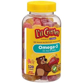 L'il Critters Omega-3 DHA Gummy 120 ea(Pack of 2)