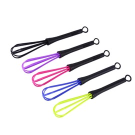 5 STÜCKE Mehrfarbig Mini Kleine Schneebesen, Kunststoff Salon Friseur Friseur Zum Kochen Farbstoff Creme Schneebesen Küche Ballon Mixer Werkzeug Haarwerkzeuge