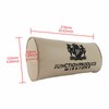 JUNCTION PRODUCE VIP Leather Beige Car Neck Pillow Headrest+Shoulder Pad