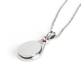 Lenwuynyo H2O Mermaid Necklace OT Clasp Toggle Clasps Openable Shell Locket Pendant Necklaces with Crystal Jewelry for Women (Pink)