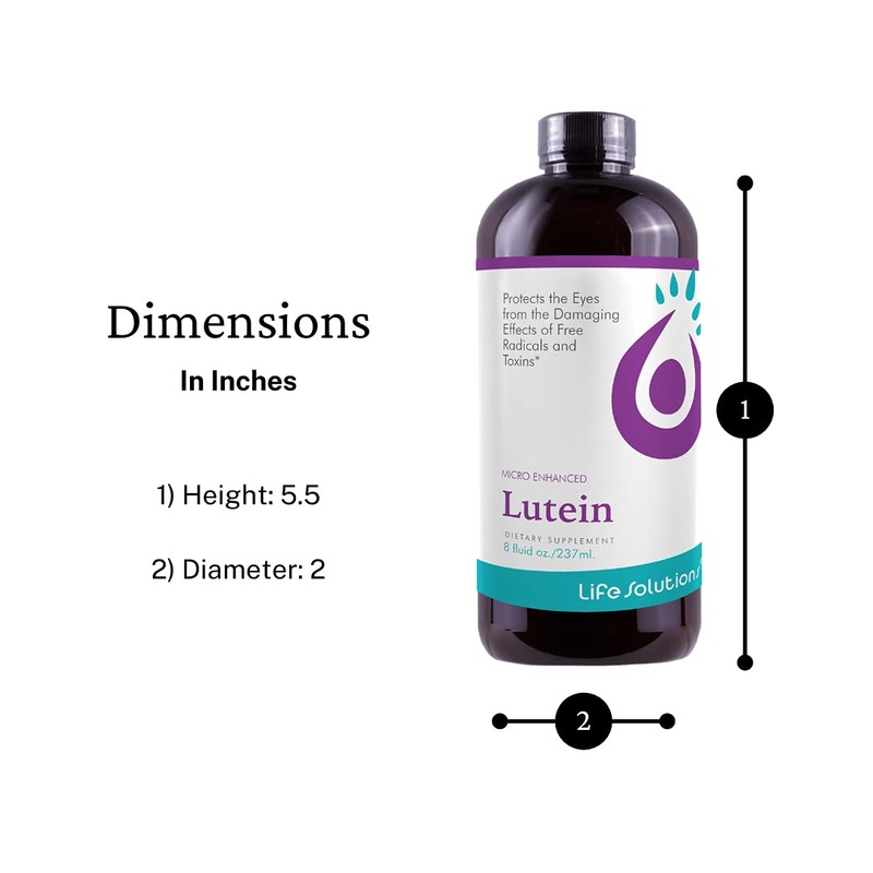 Life Solutions Lutein for Eyes - Lutein 10mg Eye Supplements