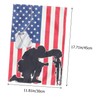 Kisangel America Flag for Garden Patriotic Yard Flag Decorative Memorial