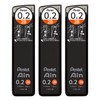 Pentel Ain Mechanical Pencil Leads 0.2mm 2B, Pack of 3