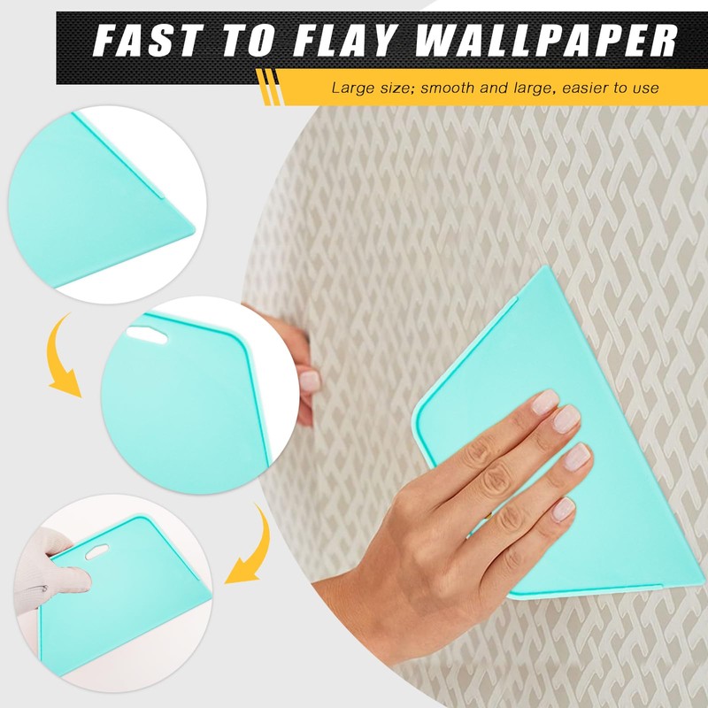 WRAPXERPT Wallpaper Smoothing Tool,Wallpaper Tool Kit for Peel and Stick
