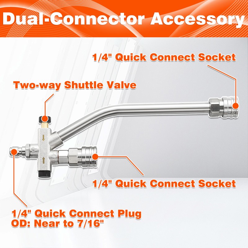 RIDGE WASHER Pressure Washer Gun Foam Cannon with Dual Connector