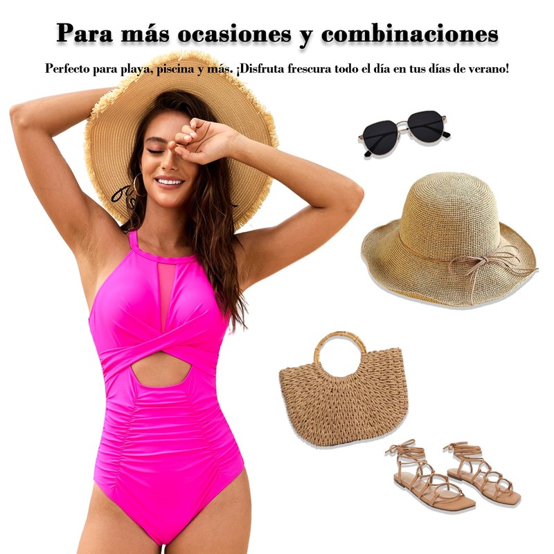 Cloeey Future Traje de Baño para Mujer, Una Pieza, Estilo
