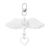 Angle Wing Heart Keychain Keyring Cross Keychain Charm for Purse