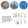 Aluminum Alloy Antenna Mast Pipe Mount Bracket, Stable Support Flexible