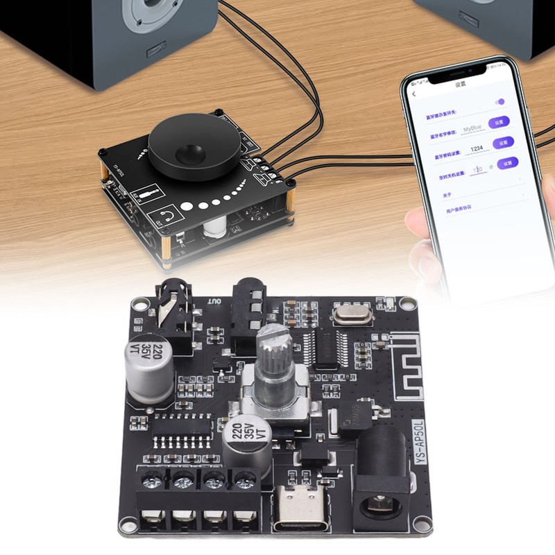 Bluetooth Amplifier Board High Power Dual Channel Stereo Digital Amplifier