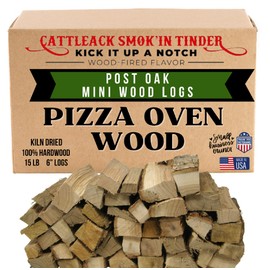 Cattleack Smok'in Tinder - Elevate Your Pizza Game with Mini Oak Pizza Oven Wood - Perfect for Portable Ovens, Fireplaces, BBQs - 15 lbs of Premium Firewood Kindling