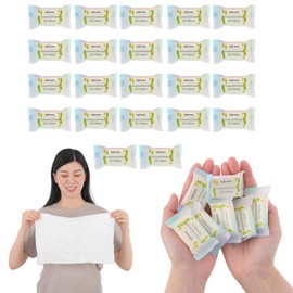 Splenno Disposable Towels, Compressed Towels, 22 Pieces, 15.7 x 9.8 inches (40 x 25 cm), Cotton, For Disaster Prevention, Travel, Outdoor Activities