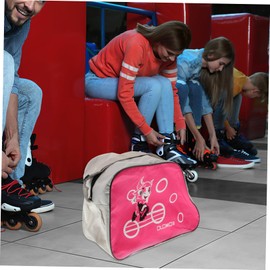 BESPORTBLE Roller Skate Bag Shoulder Strap Large Capacity Storage for Skates Helmets and Protective Gear