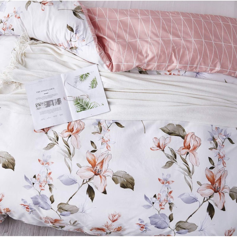 OAITE Duvet Cover Set, 100% Cotton Duvet Cover, Ultra Soft