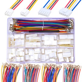 Tcenofoxy JST Molex Cable Connector Kit, Compatible with JST VH 3.96mm VH 3.96 2P 3P 4P 5P 6P 7P 8P 9P 10P Housing with 20AWG Pre-Crimped Cables (TC-VH-MM)