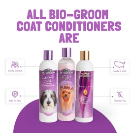 Bio-Groom Silk Creme Rinse Dog Conditioner – Dog Bathing Supplies, Puppy Shampoo, Cat & Dog Grooming Supplies for Sensitive Skin, Cruelty-Free, Made in USA, Tearless Dog Products – 2.5 Gallons