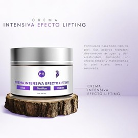 PUREZA NATUR Crema facial efecto lifting intensiva hidratante Tratamiento para cara y ojos con acido hialuronico colgeno y elastina rejuvenecedora