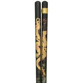 JapanBargain Black Golden Dragon Chopstick S-4639
