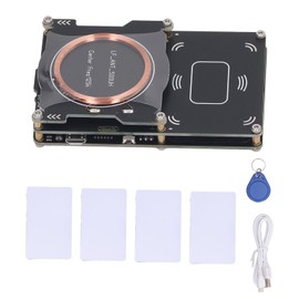NFC Card Reader Kit 512kb Memory IC ID Card Copier Reader Writer with UID Cards and Key Fob for Apartment Gate 4 UID Cards and 1 UID Key Fob