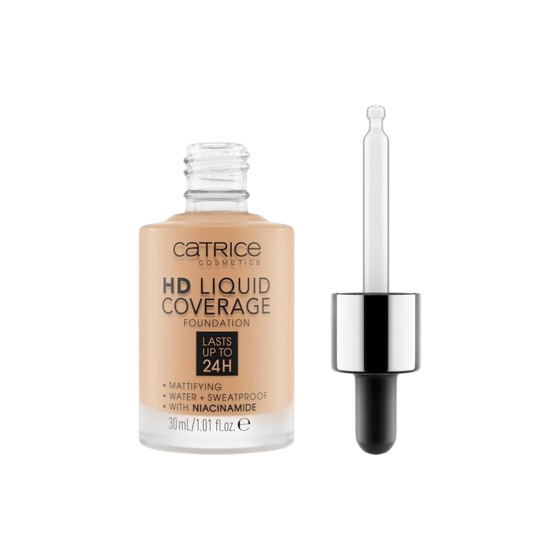 Catrice Base Maquillaje Líquida Alta Cobertura Impecable Vegana Libre Crueldad