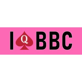 I Love BBC Sticker Fun QOS I Heart Big Black Queen of Spades