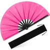 Blulu Large Folding Fans for Line Dancing Big Chinese Foldable