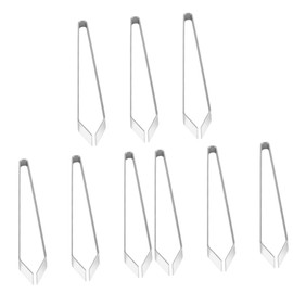 FOMIYES Sets Fish Bone Clip Easy to Use Slant Tweezers Stainless Steel for Restaurant Home Pcs