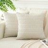 Sungeek Set of 4 Soft Corduroy Decorative Cushion Covers 45x45cm,