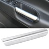 Front Interior Door Handle Grab Trim Molding Stylish Silver Armrest