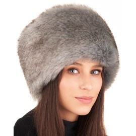 Futrzane Siberian Cossack Hat - Fur Hat Women's - Fur Fur Russian Hat, Silver Siberian