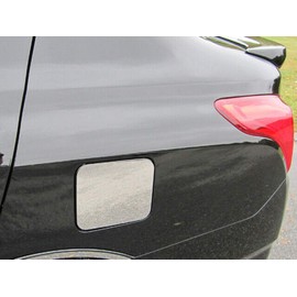 QAA is Compatible with 2012-2019 Nissan Versa 1 Piece Stainless Gas Door Cover Trim GC12530