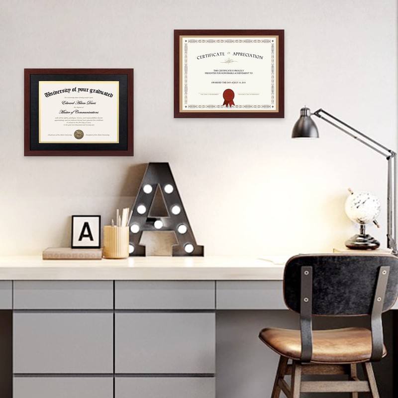 upsimples 11x14 Diploma Frame Certificate Degree Document Frame with High