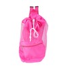 Children Kids Mesh Drawstring Backpack Summer Outdoor Beach Shell Toy