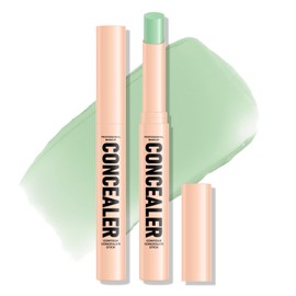 FREEORR Green Color Correcting Concealer Stick,Cover Redness Conceals Acne Marks Blemishes Color Corrector Pen,Smooth Buildable,2.5g/0.08oz,09